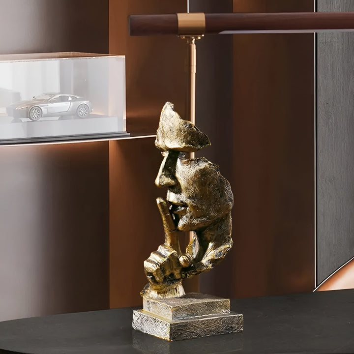 Abstract Thinker Skulptur – Moderne Deco Figur laget av Harpiks | Perfekt for Stue & Kontor | Luvikno