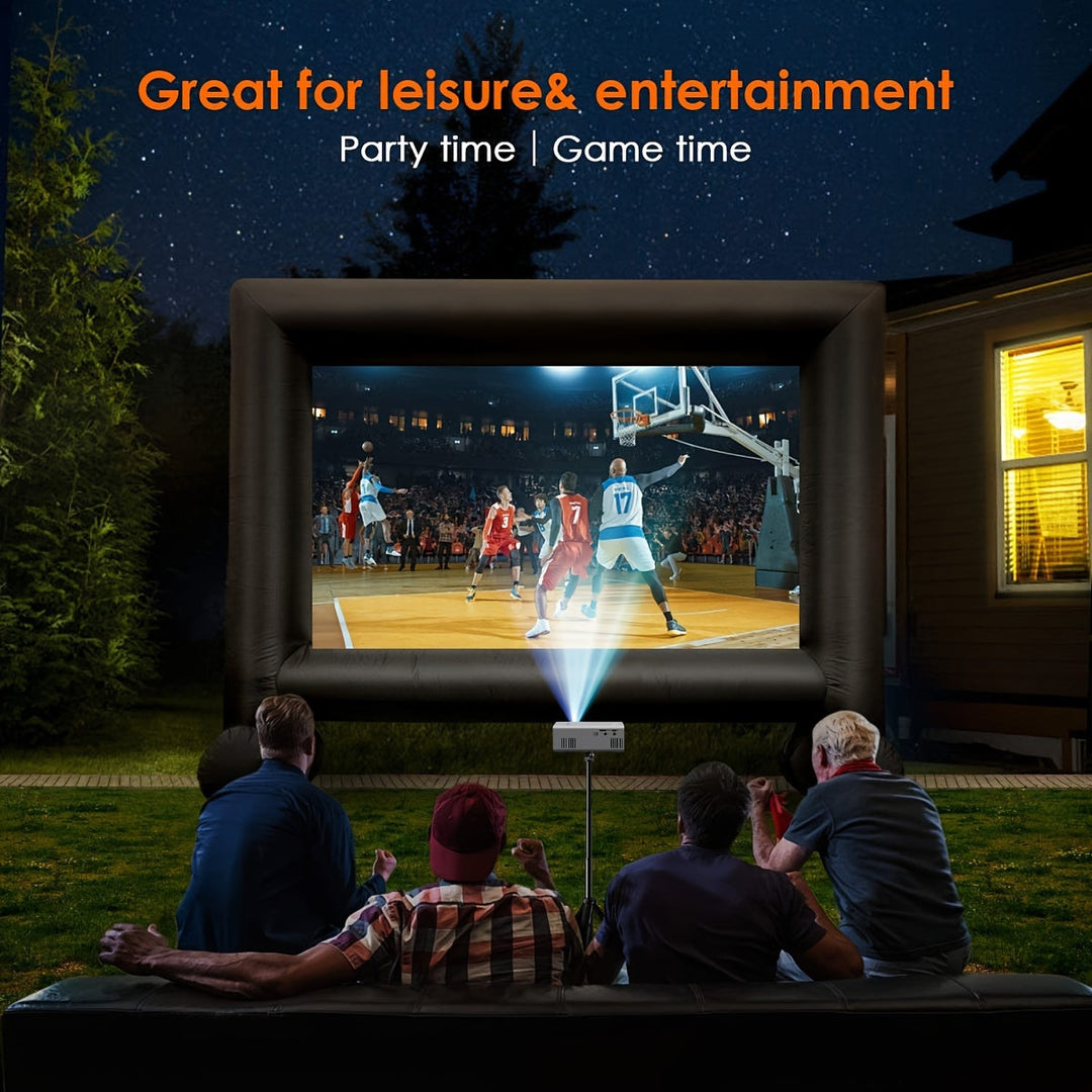 Luvikno | Ultra-Lys Mini Prosjektor 3000 Lumen – Bærbar, HDTV & USB, Ideell for Hjemmekino & Utendørs!
