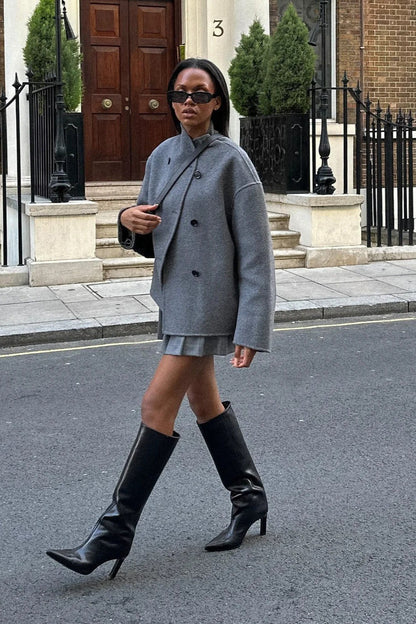 Luvik | Tupla- nappinen villa- takki