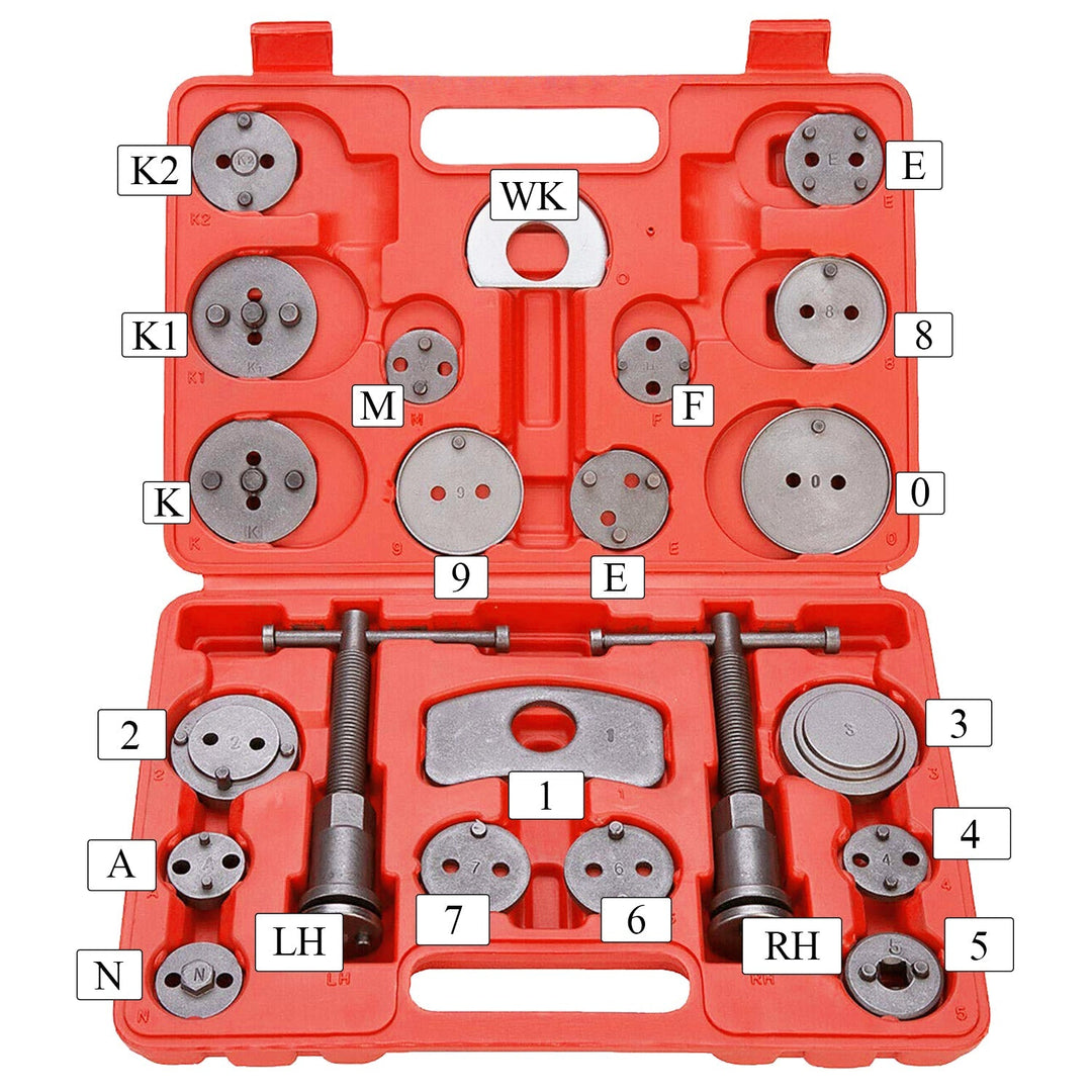 22 PCS Bremskaliper Tilbakestillingsverktøysett Universal | Luvikno