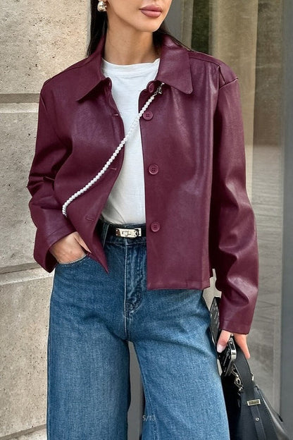 Luvik | Irrotettava PU-nahkajakki