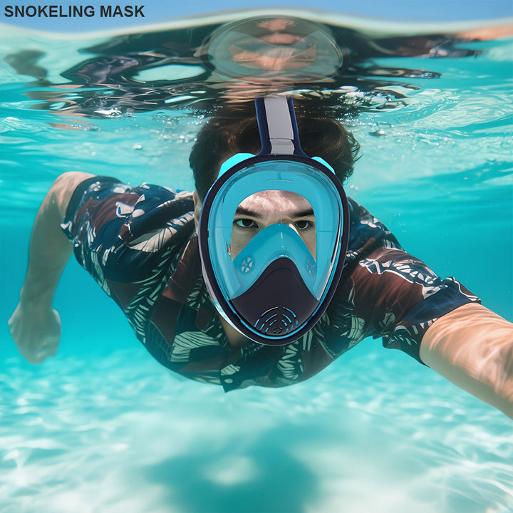 Full-face snorkelmaske med 180° synlighet | Luvikno