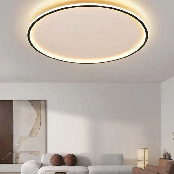 LunaNova - Moderne LED Taklampe Metall/Akryl for Stue og Soverom, Svart/Hvit Design | Luvikno