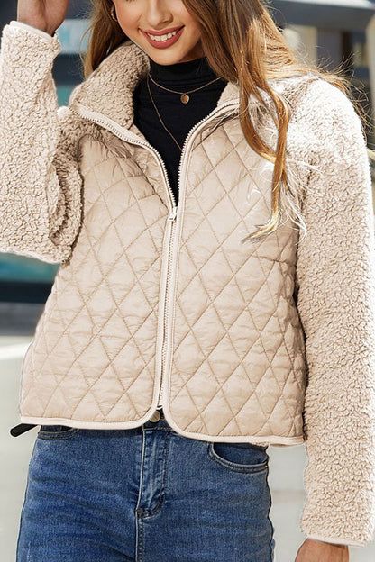 Luvik | paneeloitu vetoketjuhuppari, jossa on pitkät hihat