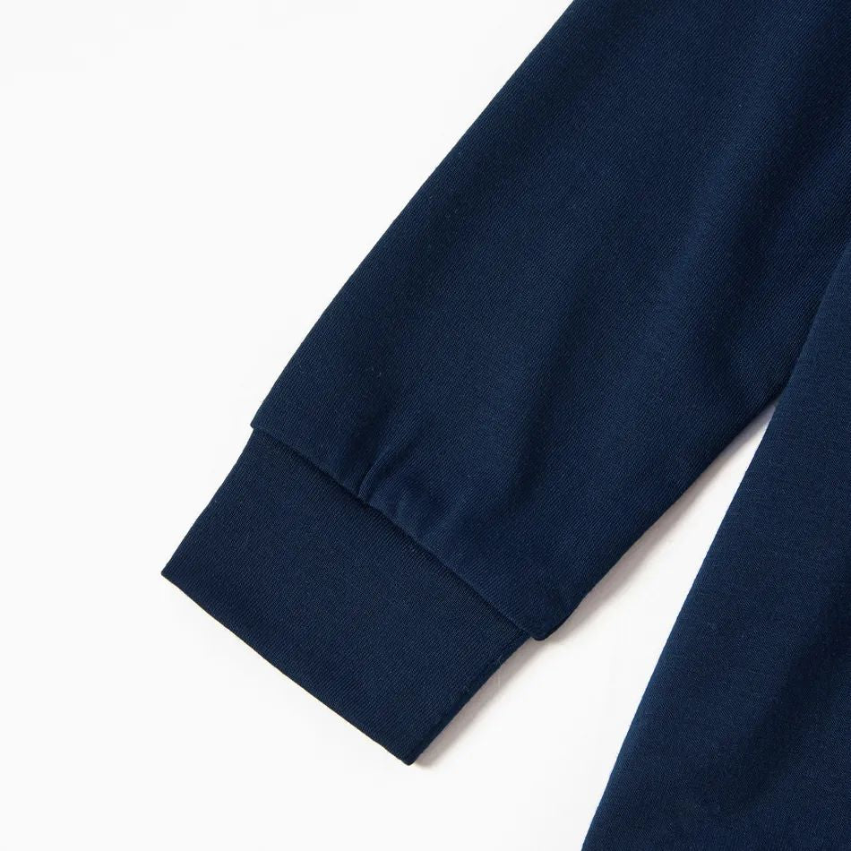 Luvik | "Toivotamme teille Rauhallista Joulua" Printti Sininen Perhe Joulun Yhteensopivat Pyjamat