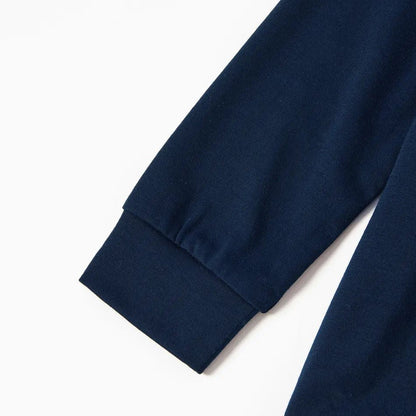 Luvik | "Toivotamme teille Rauhallista Joulua" Printti Sininen Perhe Joulun Yhteensopivat Pyjamat