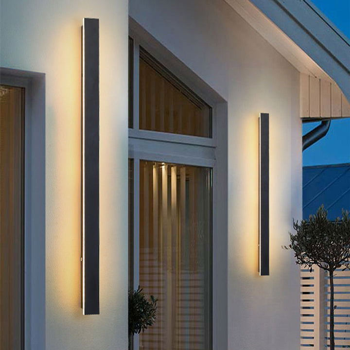 Zenith - Tight LED Vegglamper Svart Metall for Innendørs og Utendørs, Moderne Design for Hage og Hall | Luvikno
