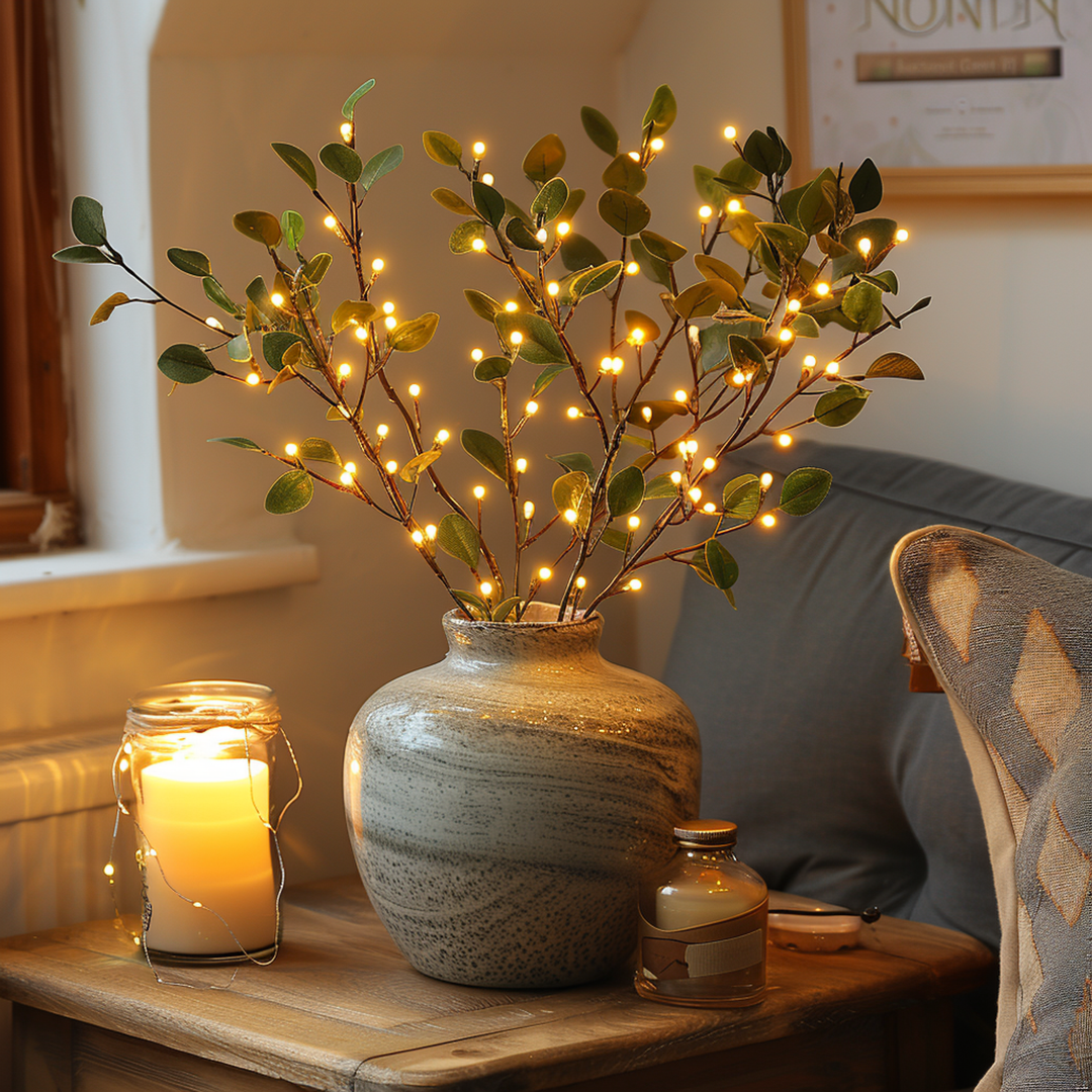 Luvikno | LumiVista Magisk Olivengren Lyslenke - 70 cm Eleganse