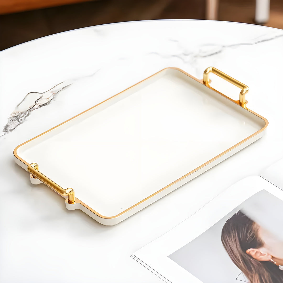Elegant Luxury Storage Tray for Organizing Home Essentials | Luvikno
