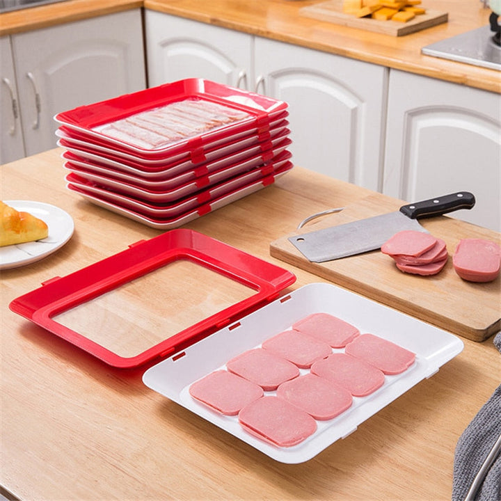 6pk Kreativ Vakuum Matbevaringsbrett Oppbevaringsorganisator | Luvikno