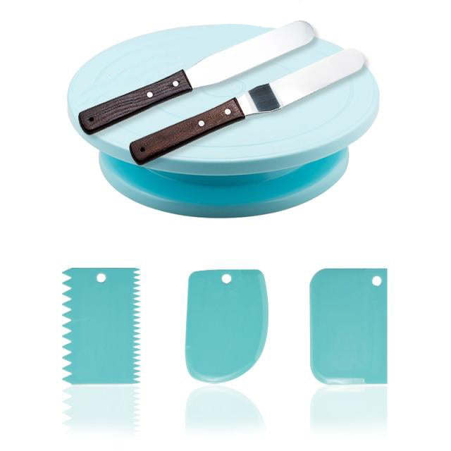 6Pcs Set Kake Snurrende Kakefat Roterende Bord Kakebord | Luvikno