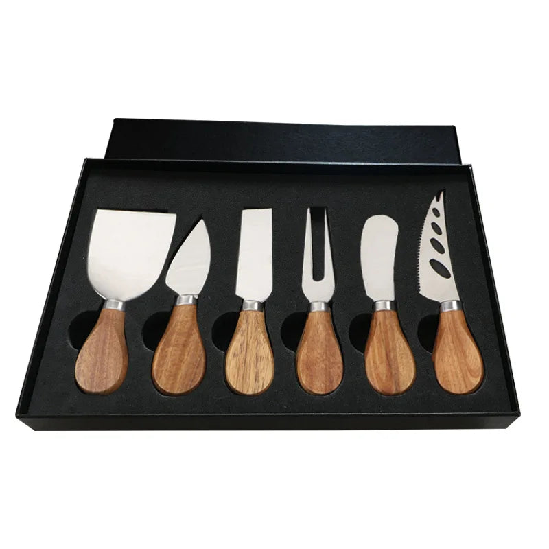 6stk Stålosterkniver for Charcuterie-boards og Bestikk | Luvikno