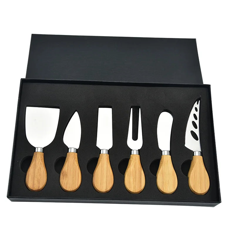6stk Stålosterkniver for Charcuterie-boards og Bestikk | Luvikno