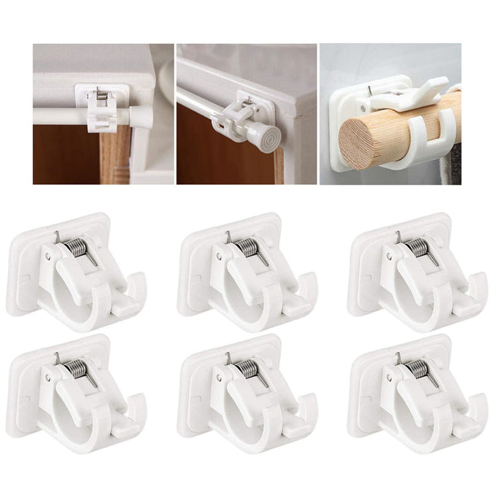 Nail-fri Justerbar Stang Brakett Holdere (2stk) | Luvikno