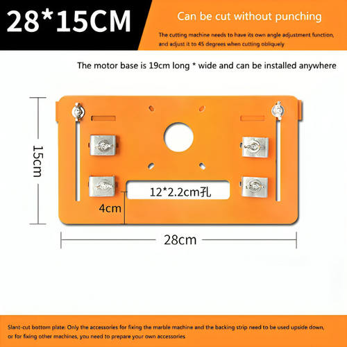 Luvikno | LuxuraCut Precision Cutter | Justerbar Bunnplate for presise og uanstrengte kutt