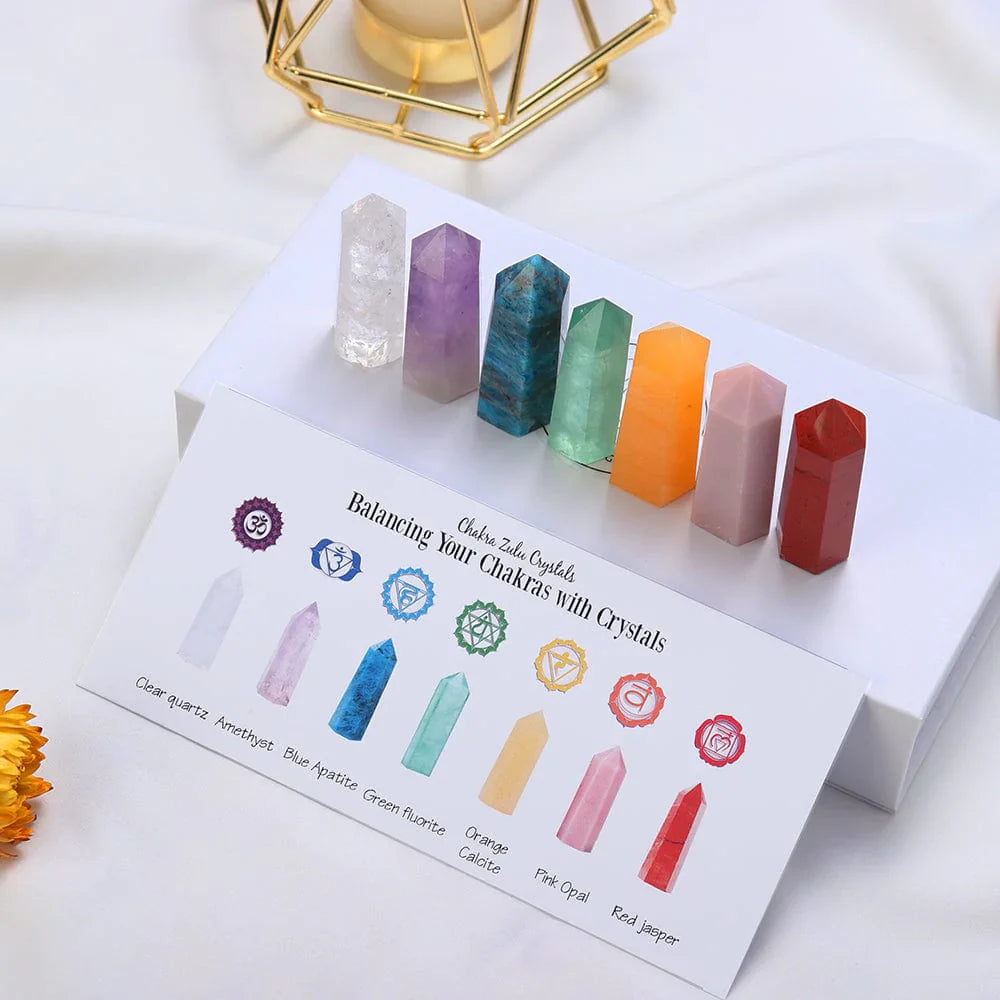 7 Chakra Steiner Sett Gave | Luvikno