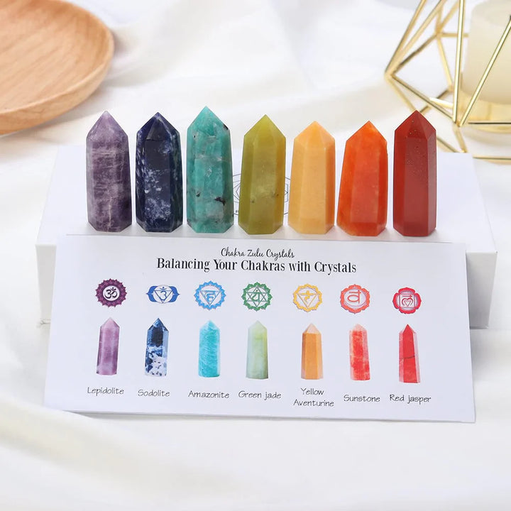 7 Chakra Steiner Sett Gave | Luvikno