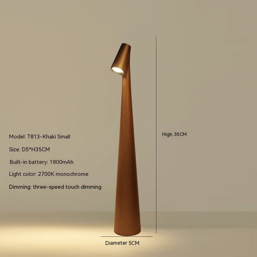 Bordlampe Moderne Rød Metall LED Lys Luvikno