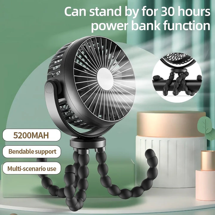 Compact Octopus Mini Fan | Luvikno