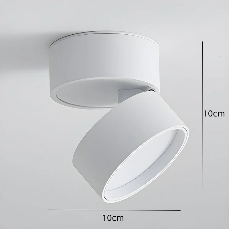 LED taklampe med justerbart spotlight-hode Luvikno