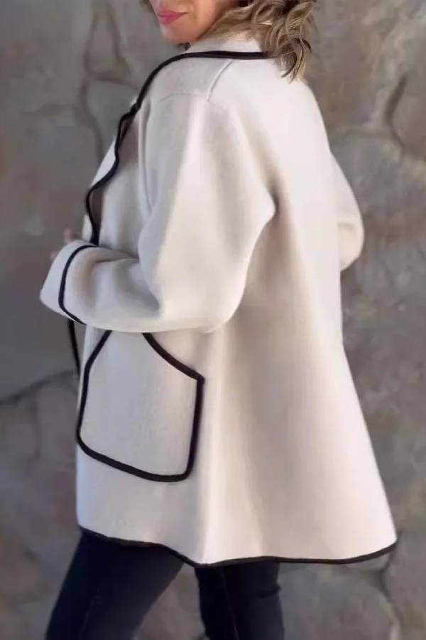 Luvik | Puku-kaulukset kaksipuoleinen villatakki