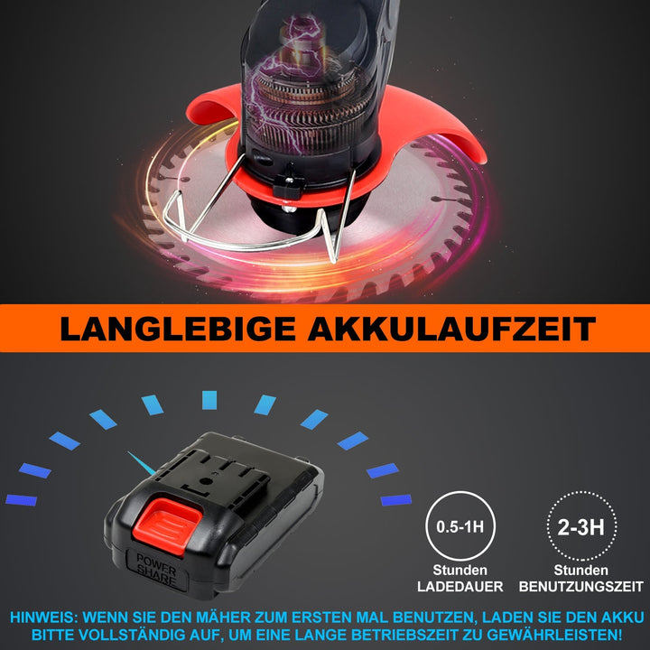 Batteri Gressklipper 21V 8000 RPM | Luvikno
