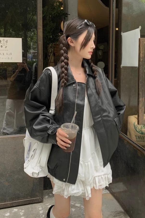 Luvik | Pituus Ylihinnoiteltu Moottoripyörä Takki