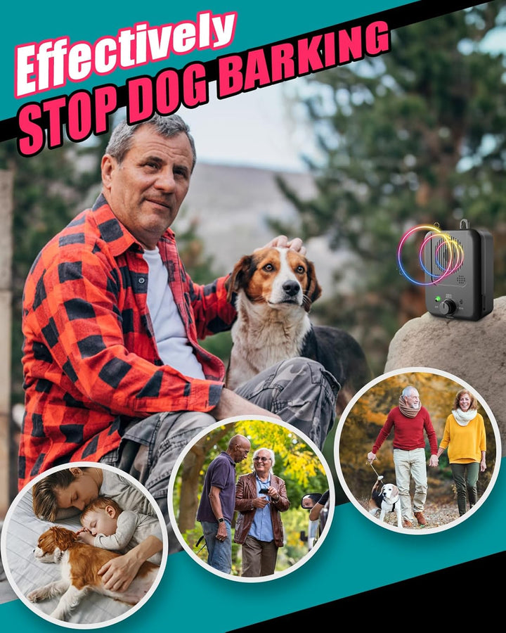 Oppladbar ultrasonisk anti-barking enhet med 50ft rekkevidde – Calvero Luvikno