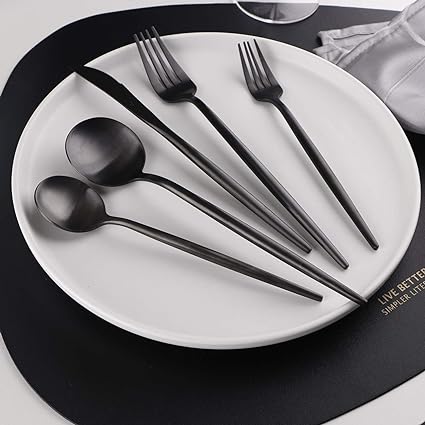 Luvikno | Minimalistisk Bestikk 36 Stykker I Rustfritt Stål: Eleganse Og Holdbarhet