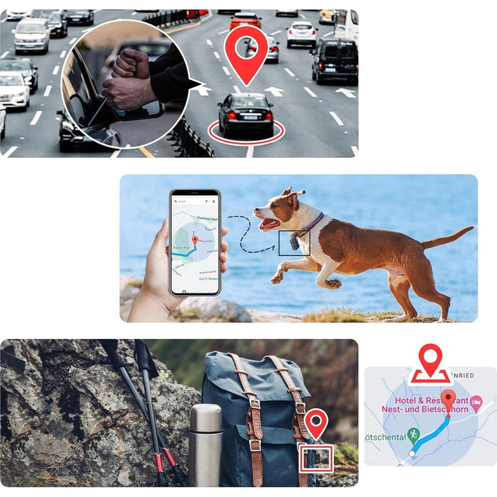 Luvikno | GPS Tracker Mini Magnetisk Bil Lokator