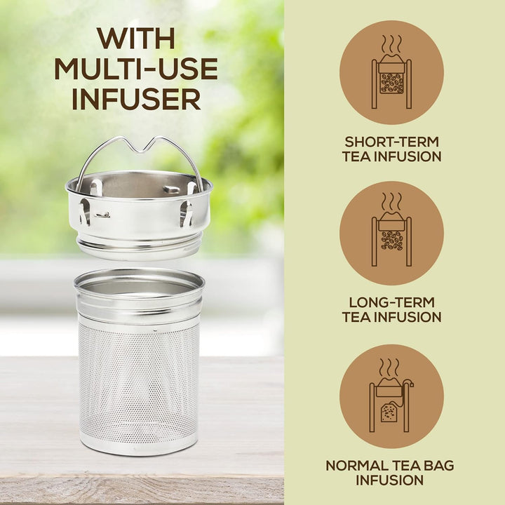TeaFusion - Luxe Bamboe Te Flaske 500ml Luvikno