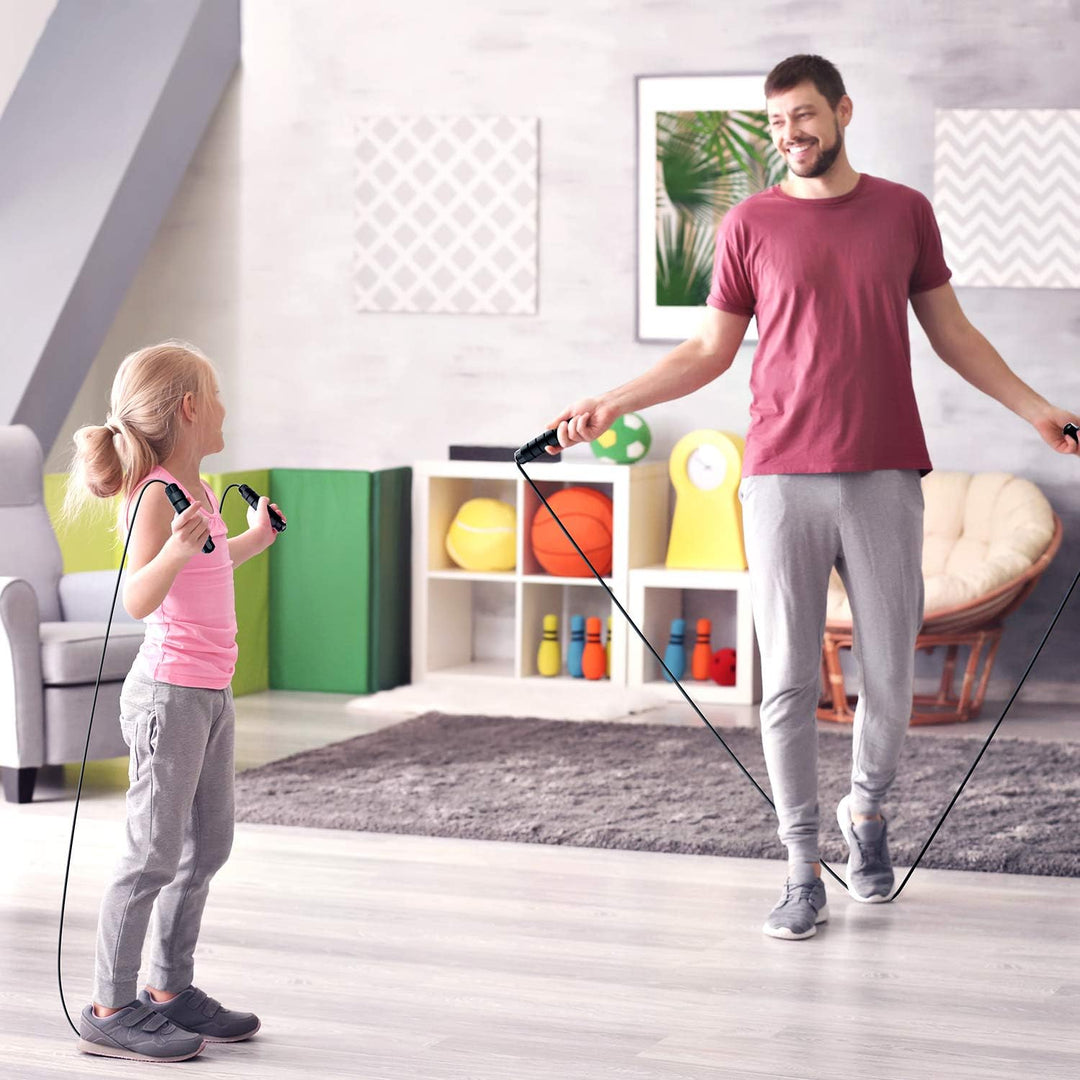 FlexiJump - Justerbar Tangle-Free Hoppetau for Fitness Luvikno