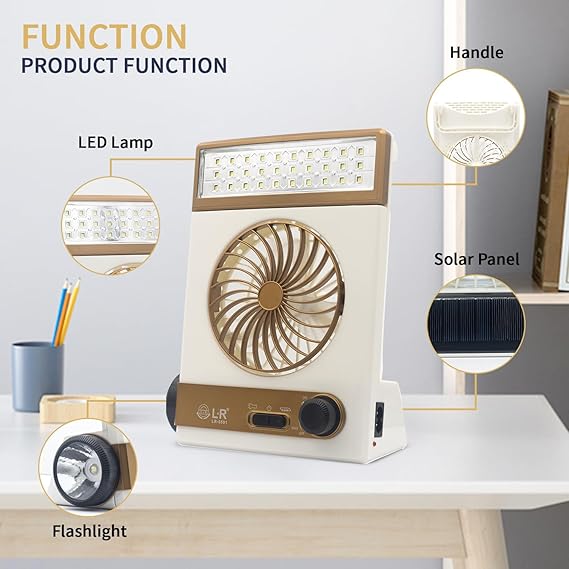 Solar Light Fan | Luvikno