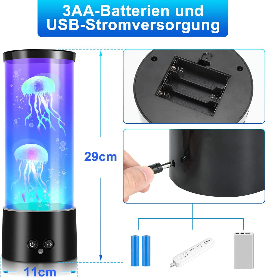 Jellyfish Lampe RGB med Fjernkontroll | Luvikno