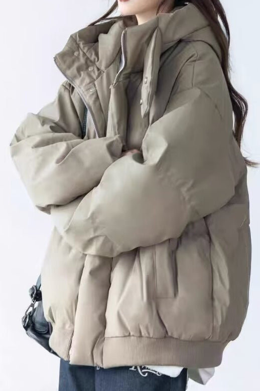 Luvik | Kauluskorkea kauluksellinen untuvapusero