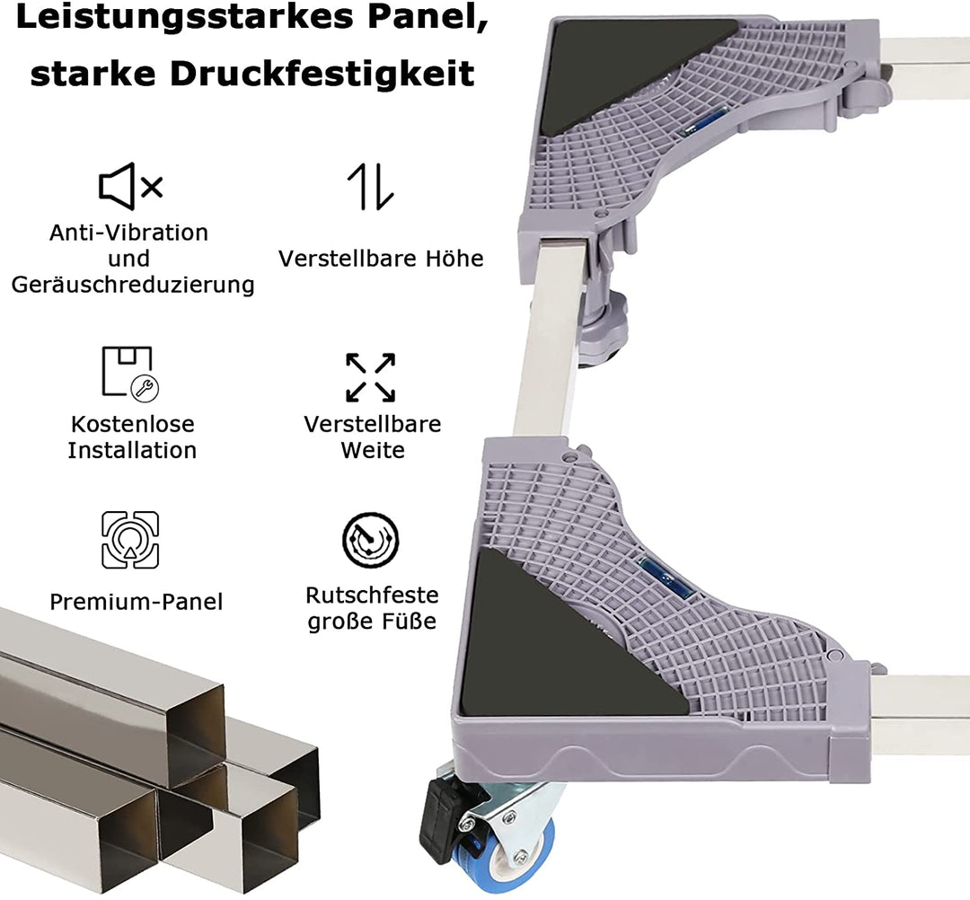 Vaskemaskin stativ justerbart flyttbart | Luvikno