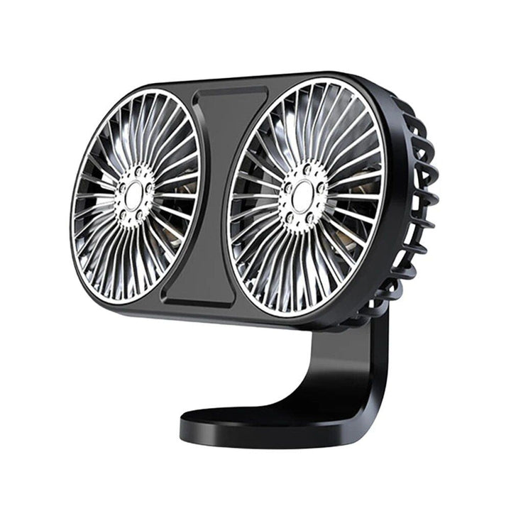 360° Roterende Dual-Head USB Bilvifte med Ambient Belysning | Luvikno
