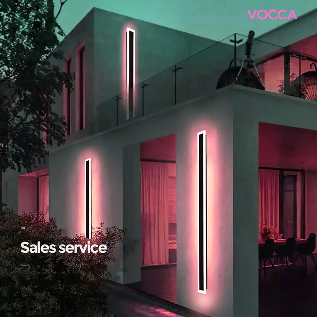 Utendørs LED vegglampe Moderne dimbar stripe Luvikno