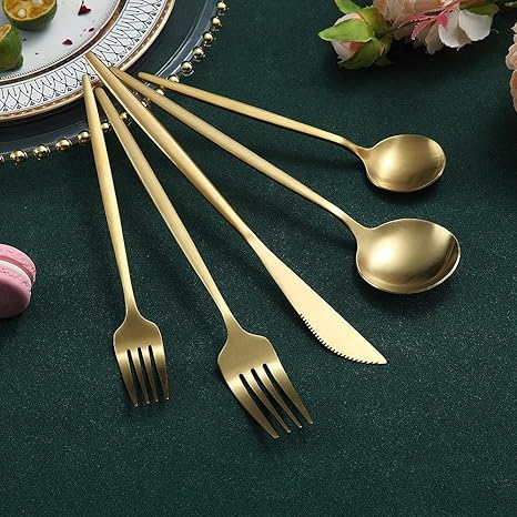 Luvikno | Minimalistisk Rustfritt Stål Bestikk Elegant Enkelhet