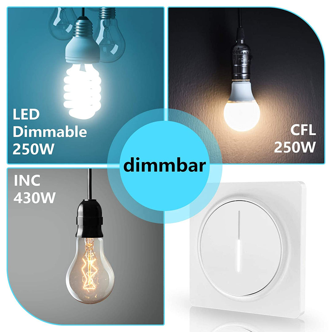 Smart Dimmer Dimmerbryter Berøring med Fjernkontroll | Luvikno