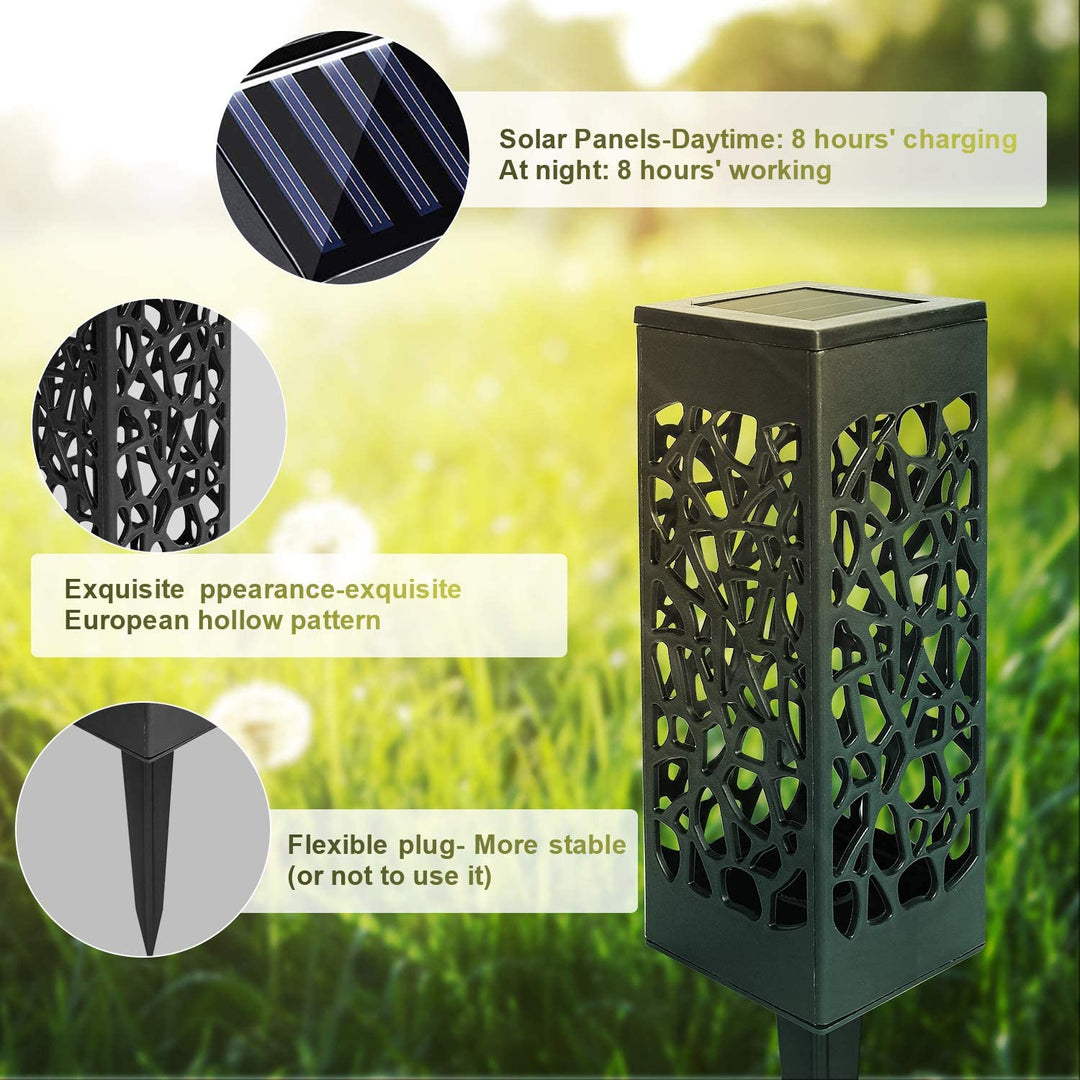12X Solar Lights LED Sti Lys Hage Belysning | Luvikno