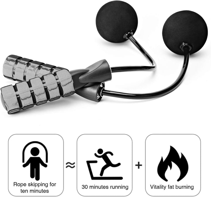 AdjustFit - Trådløs Vektet Hoppetau for Fitness Luvikno