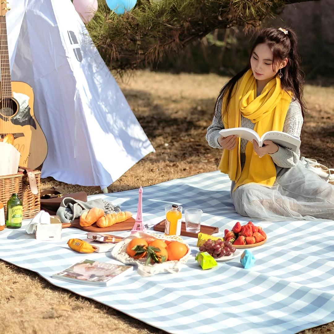 Picnic teppe for utendørs – Vanntett & Sandfri | Perfekt for utendørseventyr | Luvikno