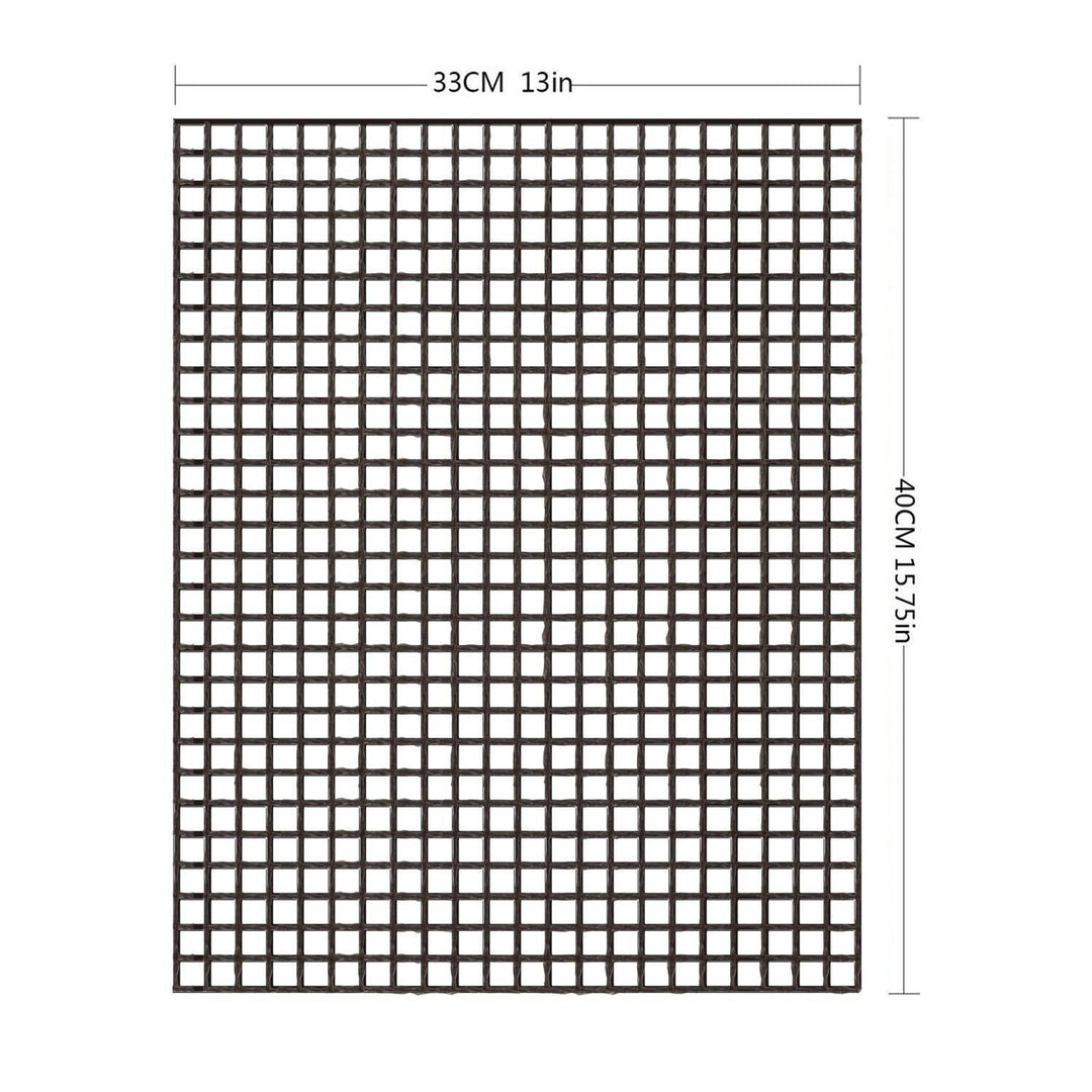Teflon Non-stick BBQ Grill Mesh Mat for Reusable Cleaning | Luvikno