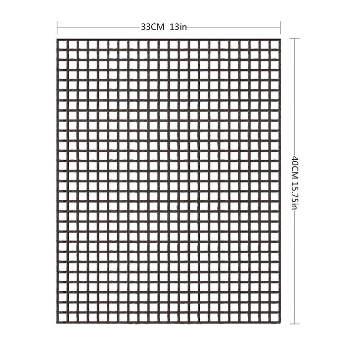 Teflon Non-stick BBQ Grill Mesh Mat for Reusable Cleaning | Luvikno