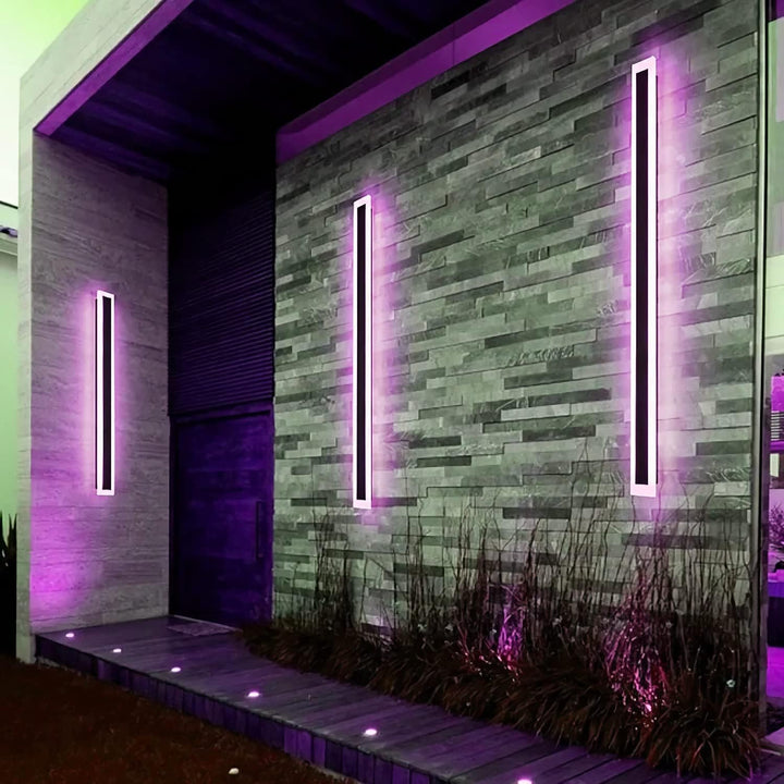 Utendørs LED vegglampe Moderne dimbar stripe Luvikno