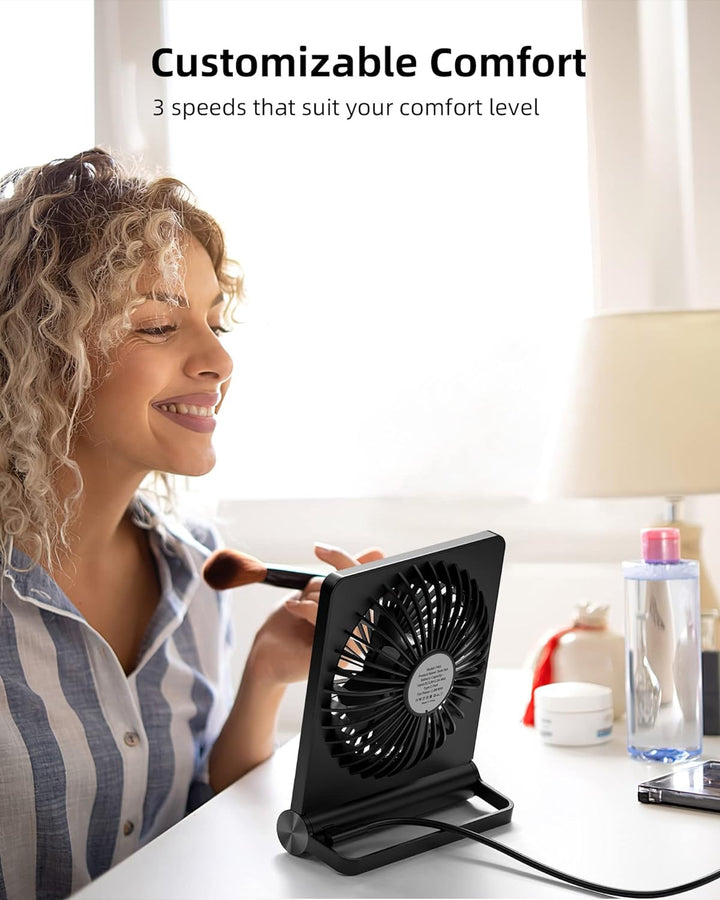 Ultra Quiet Small Desk Fan | Luvikno