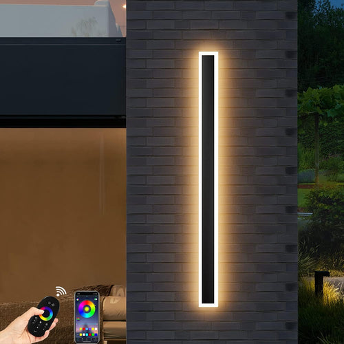 Utendørs LED vegglampe Moderne dimbar stripe Luvikno
