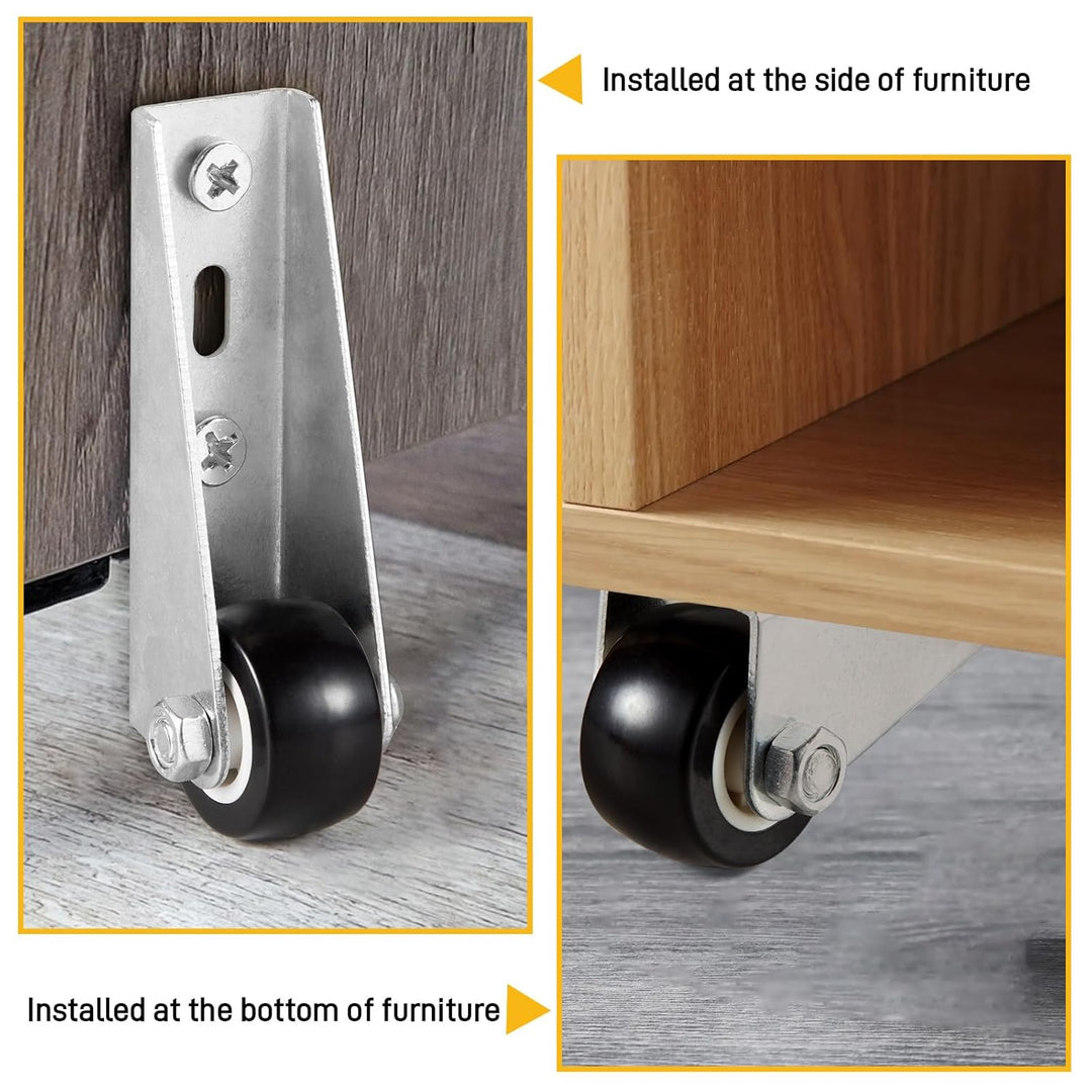Lavprofil side-mount hjul for møbel Luvikno