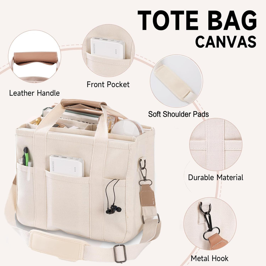 UrbanGrace – Stilig Canvas Handlenett for Hver Dag Luvikno